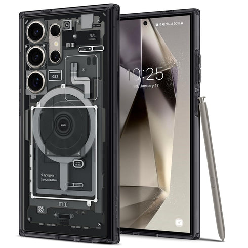 מגן Spigen ל-Galaxy S24 Ultra – Ultra Hybrid Metal Ring (MagFit)